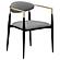 Alexis Fabric Upholstered Dining Arm Chair Grey (Set of 2) by Coaster