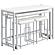 Jackson 4-piece Multipurpose Counter Height Table Set White and Chrome by Coaster