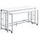 Jackson 5-piece Multipurpose Counter Height Table Set White and Chrome by Coaster
