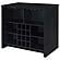 Topanga Engineered Wood Freestanding Home Bar Cabinet Black by Coaster