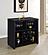 Topanga Engineered Wood Freestanding Home Bar Cabinet Black by Coaster