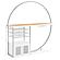 Risley 2-door Circular LED Home Bar w/Wine Storage White High Gloss by Coaster