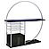Risley 2-door Circular LED Home Bar w/Wine Storage Dark Charcoal by Coaster