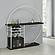 Risley 2-door Circular LED Home Bar w/Wine Storage Dark Charcoal by Coaster