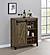 Arlington Bar Cabinet w/Sliding Door Rustic Oak by Coaster