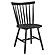 Hollyoak Windsor Wood Dining Side Chair Black (Set of 2) by Coaster