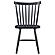 Hollyoak Windsor Wood Dining Side Chair Black (Set of 2) by Coaster