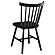 Hollyoak Windsor Wood Dining Side Chair Black (Set of 2) by Coaster