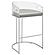 Thermosolis Acrylic Back Bar Stools Grey and Chrome (Set of 2) by Coaster