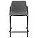 Earnest Solid Back Upholstered Counter Height Stools Grey and Black (Set of 2) by Coaster