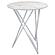 Bexter Faux Marble Round Top Bar Table White and Chrome by Coaster