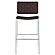 Adelaide Upholstered Pub Height Bar Stool Brown and Chrome by Coaster