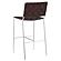 Adelaide Upholstered Pub Height Bar Stool Brown and Chrome by Coaster