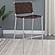 Adelaide Upholstered Pub Height Bar Stool Brown and Chrome by Coaster