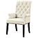 Alana Tufted Back Upholstered Arm Chair Beige by Coaster
