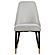 Gabrielle Upholstered Solid Back Dining Side Chair Grey and Black (Set of 2) by Coaster