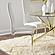 Montclair Side Chairs White and Rustic Brass (Set of 4) by Coaster