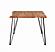 Sherman Rectangular Dining Table Natural Acacia and Matte Black by Coaster