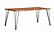 Sherman Rectangular Dining Table Natural Acacia and Matte Black by Coaster