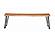 Sherman Bench Natural Acacia and Matte Black by Coaster