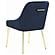 Kella 5-piece Round Marble Top Dining Set Blue and Gold by Coaster