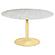 Kella 5-piece Round Marble Top Dining Set Blue and Gold by Coaster