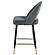 Lindsey Arched Back Upholstered Counter Height Stools Grey (Set of 2) by Coaster
