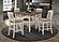 Sarasota 5-piece Counter Height Dining Set w/Drop Leaf Nutmeg and Rustic Cream by Coaster