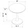 Arkell 30-inch Round Pedestal Dining Table White by Coaster