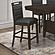 Prentiss Upholstered Counter Height Chair (Set of 2) Black and Cappuccino by Coaster
