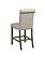 Balboa Tufted Back Counter Height Stools Beige and Rustic Brown (Set of 2) by Coaster