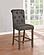 Balboa Tufted Back Counter Height Stools Grey and Rustic Brown (Set of 2) by Coaster
