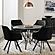 Arika Tufted Sloped Arm Swivel Dining Chair Black and Gunmetal by Coaster