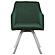 Arika Channeled Back Swivel Dining Chair Green by Coaster