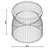 Granvia Dining Table Base Gunmetal by Coaster