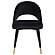 Lindsey Arched Back Upholstered Side Chairs Black (Set of 2) by Coaster