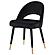 Lindsey Arched Back Upholstered Side Chairs Black (Set of 2) by Coaster