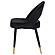 Lindsey Arched Back Upholstered Side Chairs Black (Set of 2) by Coaster