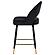 Lindsey Arched Back Upholstered Counter Height Stools Black (Set of 2) by Coaster