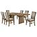 Adina 7-piece Extension Dining Set Distressed Light Brown by Coaster