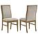 Adina Upholstered Dining Side Chair Barley (Set of 2) by Coaster