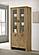 Adina 77-inch Tall Display Cabinet Distressed Light Brown by Coaster