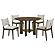Ottowa 5-piece Round Wood Dining Set Brown by Coaster
