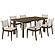 Ottowa 7-piece Rectangular Wood Dining Room Table Set Brown by Coaster