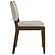 Ottowa Upholstered Dining Side Chair Brown (Set of 2) by Coaster
