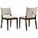 Ottowa Upholstered Dining Side Chair Brown (Set of 2) by Coaster