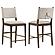 Ottowa Upholstered Counter Side Chair Brown (Set of 2) by Coaster