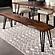 Neve Live-edge Dining Bench w/Hairpin Legs Sheesham Grey and Gunmetal by Coaster