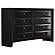 Briana 4-piece Queen Panel Bedroom Set w/Sleigh Headboard Black by Coaster