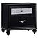 Barzini 4-piece California King Bedroom Set w/Upholstered Headboard Black by Coaster